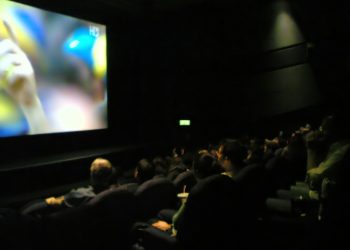 Football match in cinema