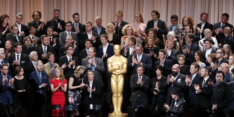 la class photo for the 88th annual academy awards luncheon 20160225
