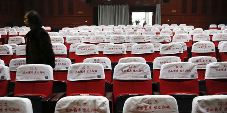 صالات السينما فارغة في الصين