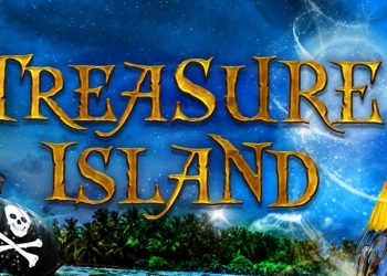 374728 octagon treasure island creative landscape with title