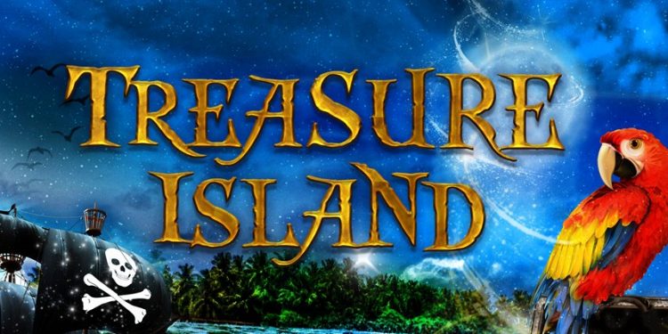 374728 octagon treasure island creative landscape with title