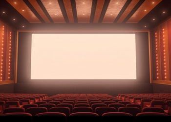 pngtree empty screen in a 3d rendered cinema hall image 3715653