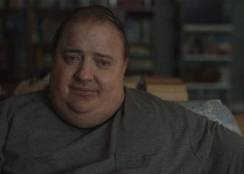 the whale 2022 brendan fraser seated forlorn