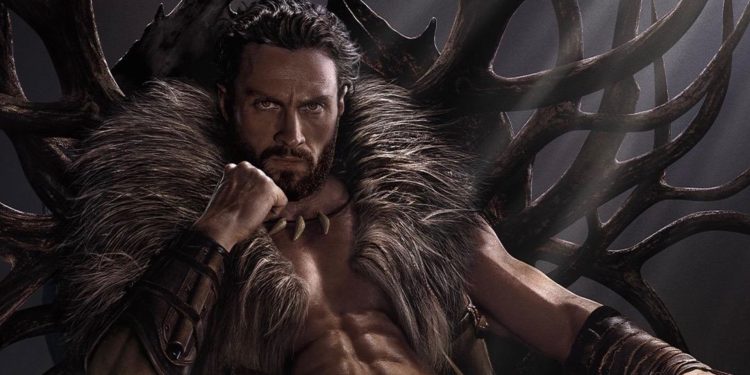brutal red band trailer for kraven the hunter starring aaron taylor johnson
