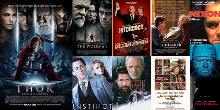 10 من أبرز أعمال صانع الأفلام العالمي أنتوني هوبكنز