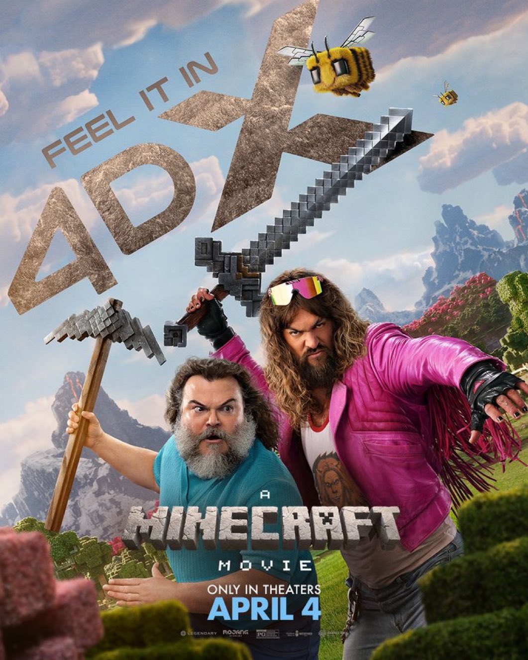الكشف عن ملصق دعائي جديد لفيلم المغامرات العائلي «Minecraft»