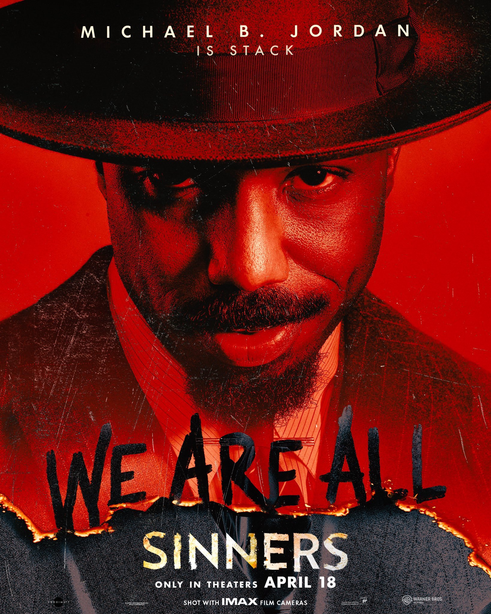 الكشف عن ملصق دعائي جديد لفيلم الرعب الخارق للطبيعة «Sinners»