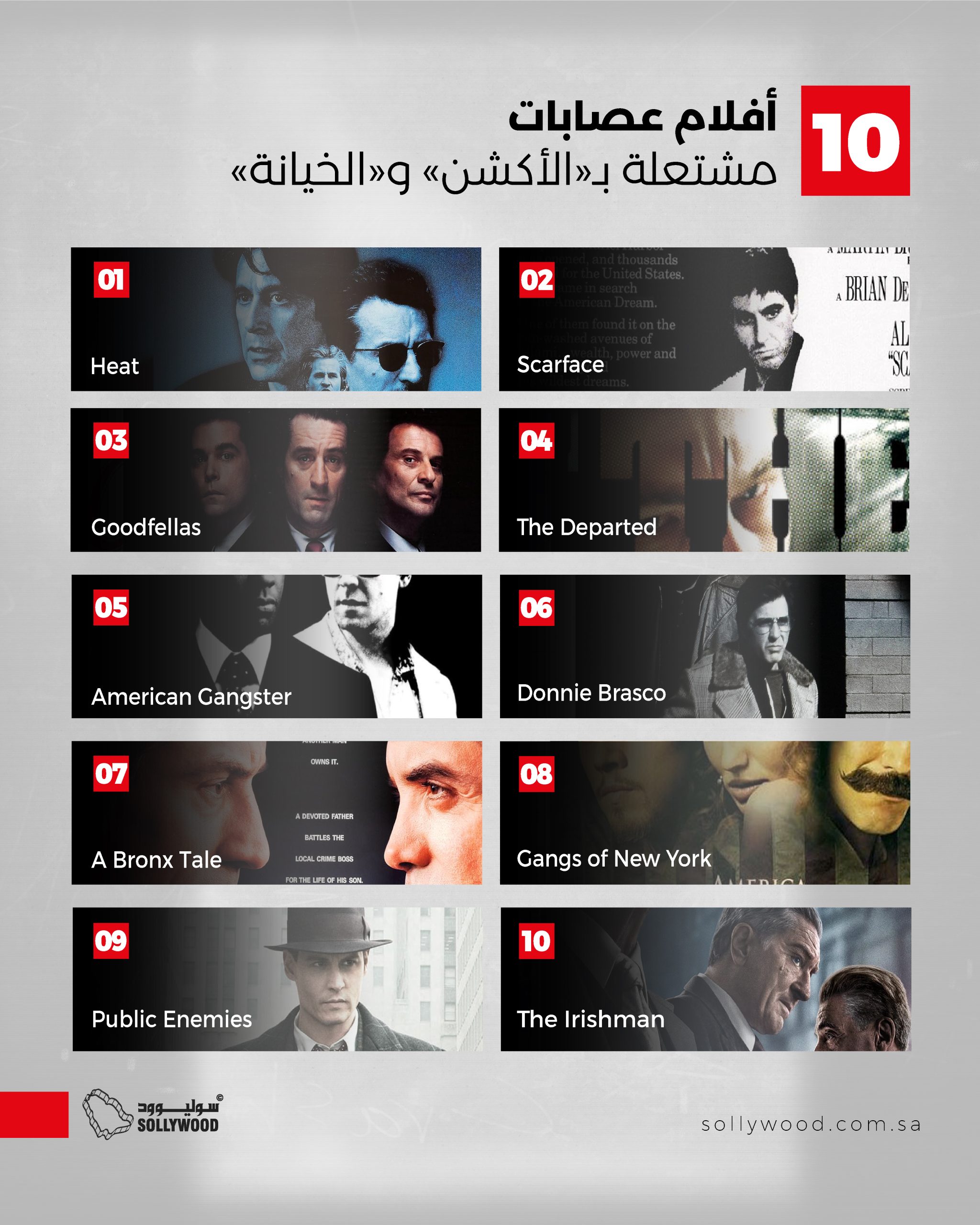 10 أفلام عصابات مشتعلة بـ«الأكشن» و«الخيانة» 10 أفلام عصابات مشتعلة بـ«الأكشن» و«الخيانة»