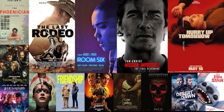 14 فيلمًا في صالات السينما العالمية خلال شهر مايو.. رعب وأكشن وحركة وكوميديا