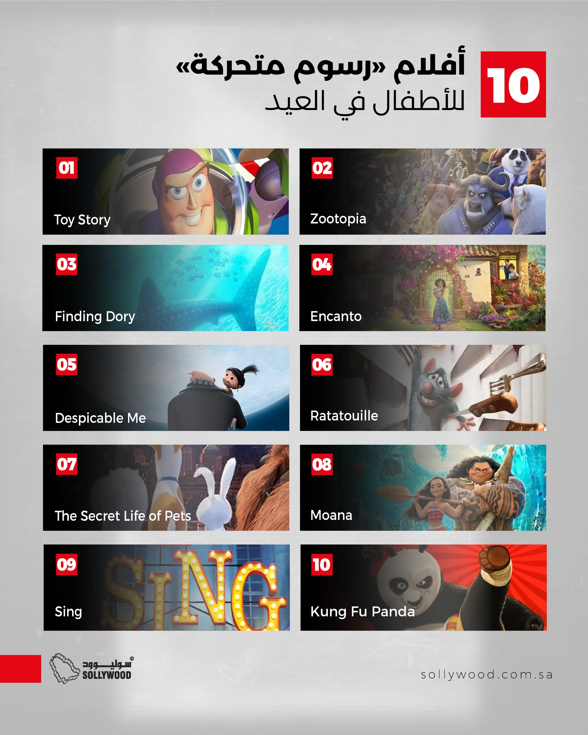 10 أفلام «رسوم متحركة» للأطفال في العيد 10 أفلام «رسوم متحركة» للأطفال في العيد