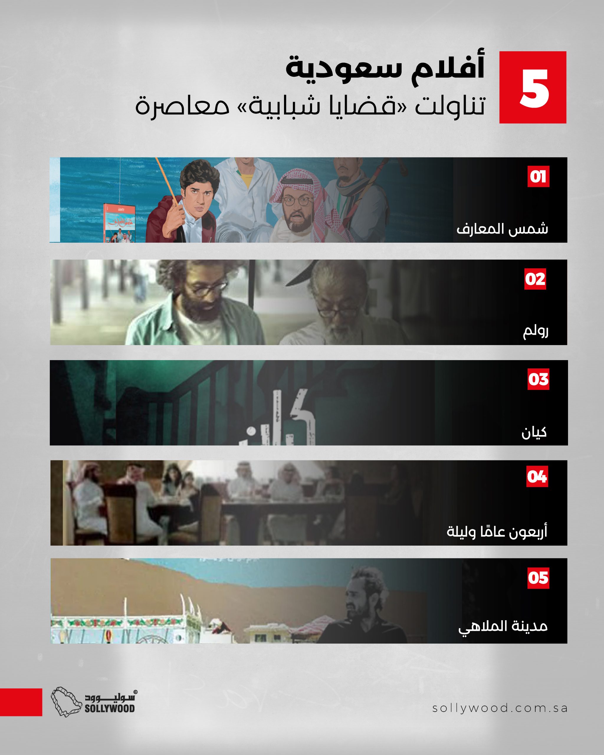 أفلام سعودية تناولت «قضايا شبابية» معاصرة أفلام سعودية تناولت «قضايا شبابية» معاصرة