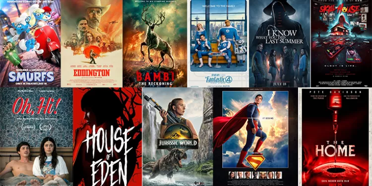 11 فيلمًا جديدًا في صالات السينما العالمية خلال شهر يوليو الجاري