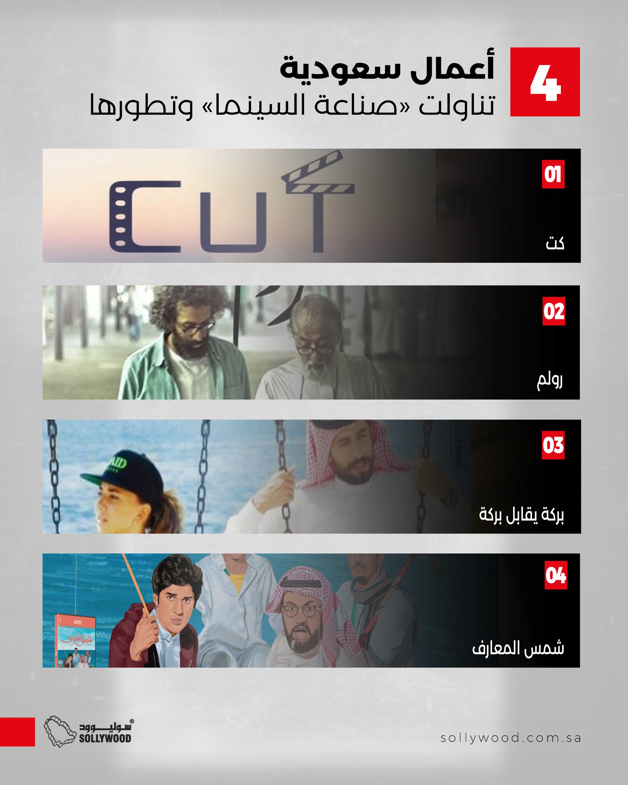 أعمال سعودية تناولت صناعة السينما وتطورها 