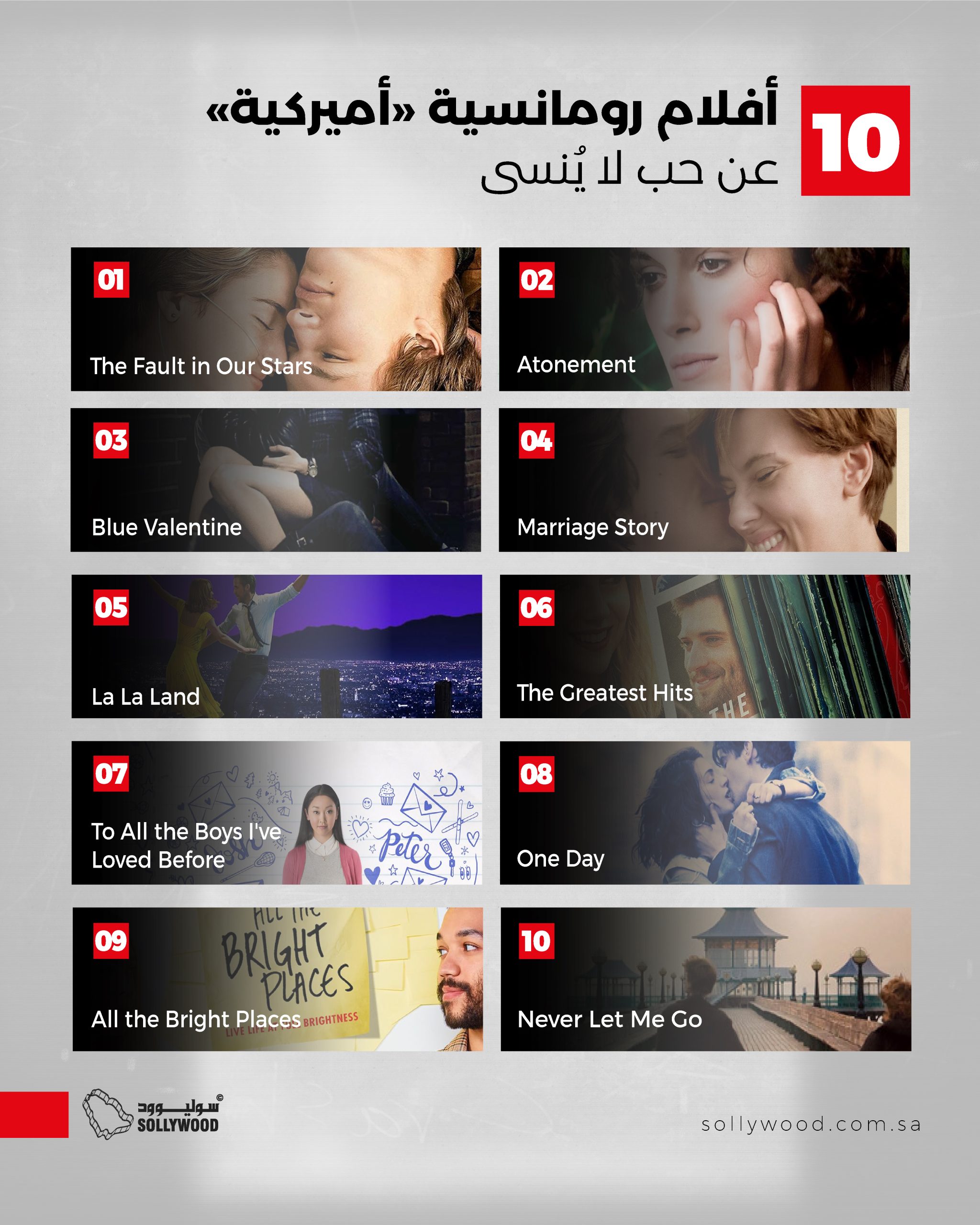 أفلام رومانسية «أميركية» عن حب لا يُنسى أفلام رومانسية «أميركية» عن حب لا يُنسى