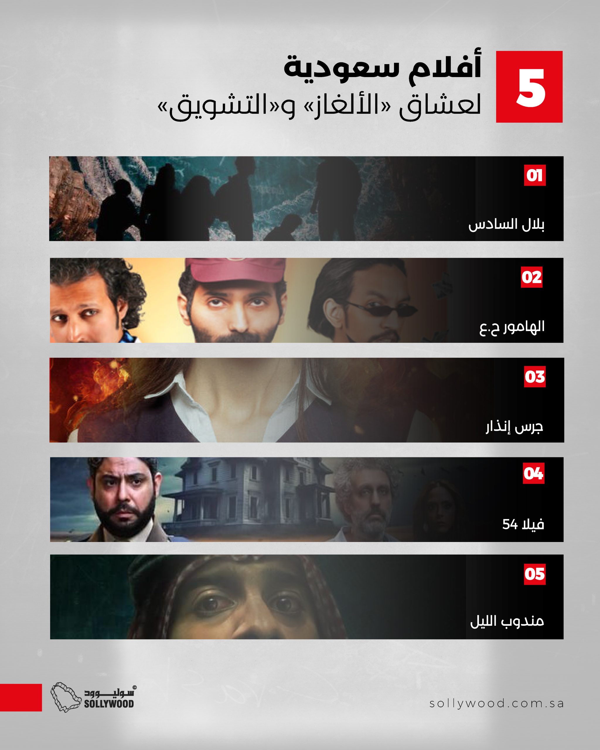 أفلام سعودية لعشاق «الألغاز» و«التشويق» أفلام سعودية لعشاق «الألغاز» و«التشويق»