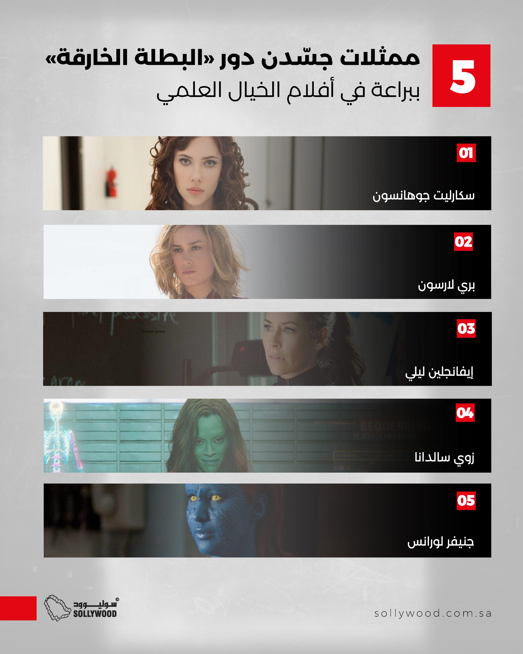 5 ممثلات جسدن دور «البطلة الخارقة» ببراعة في أفلام الخيال العلمي