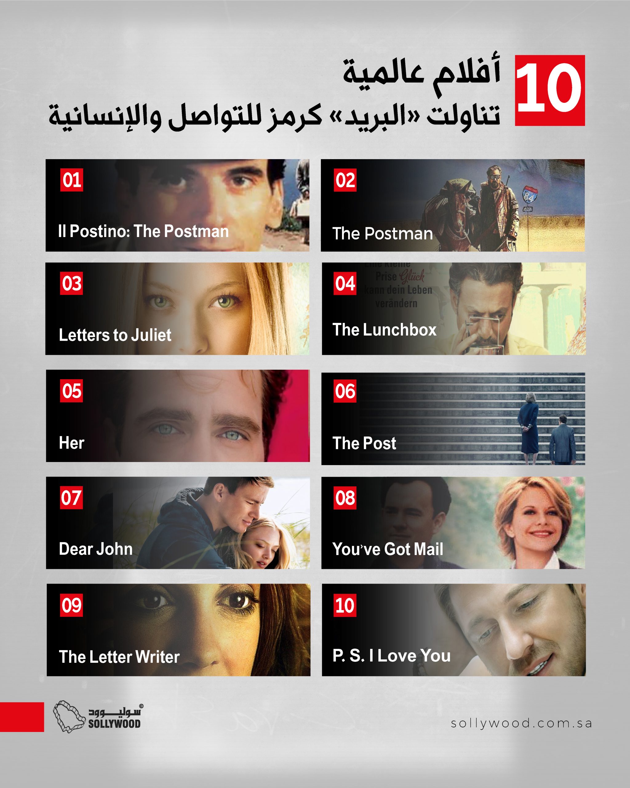 أفلام عالمية تناولت «البريد» كرمز للتواصل والإنسانية أفلام عالمية تناولت «البريد» كرمز للتواصل والإنسانية