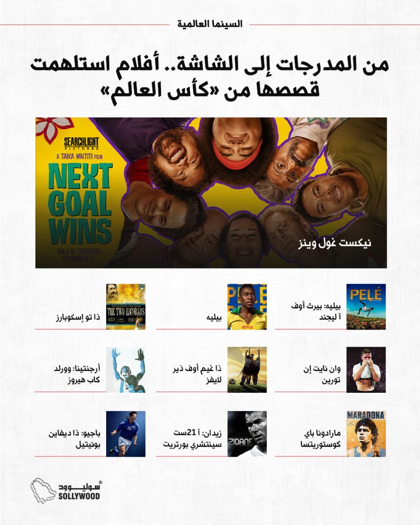 من المدرجات إلى الشاشة.. أفلام استلهمت قصصها من «كأس العالم»